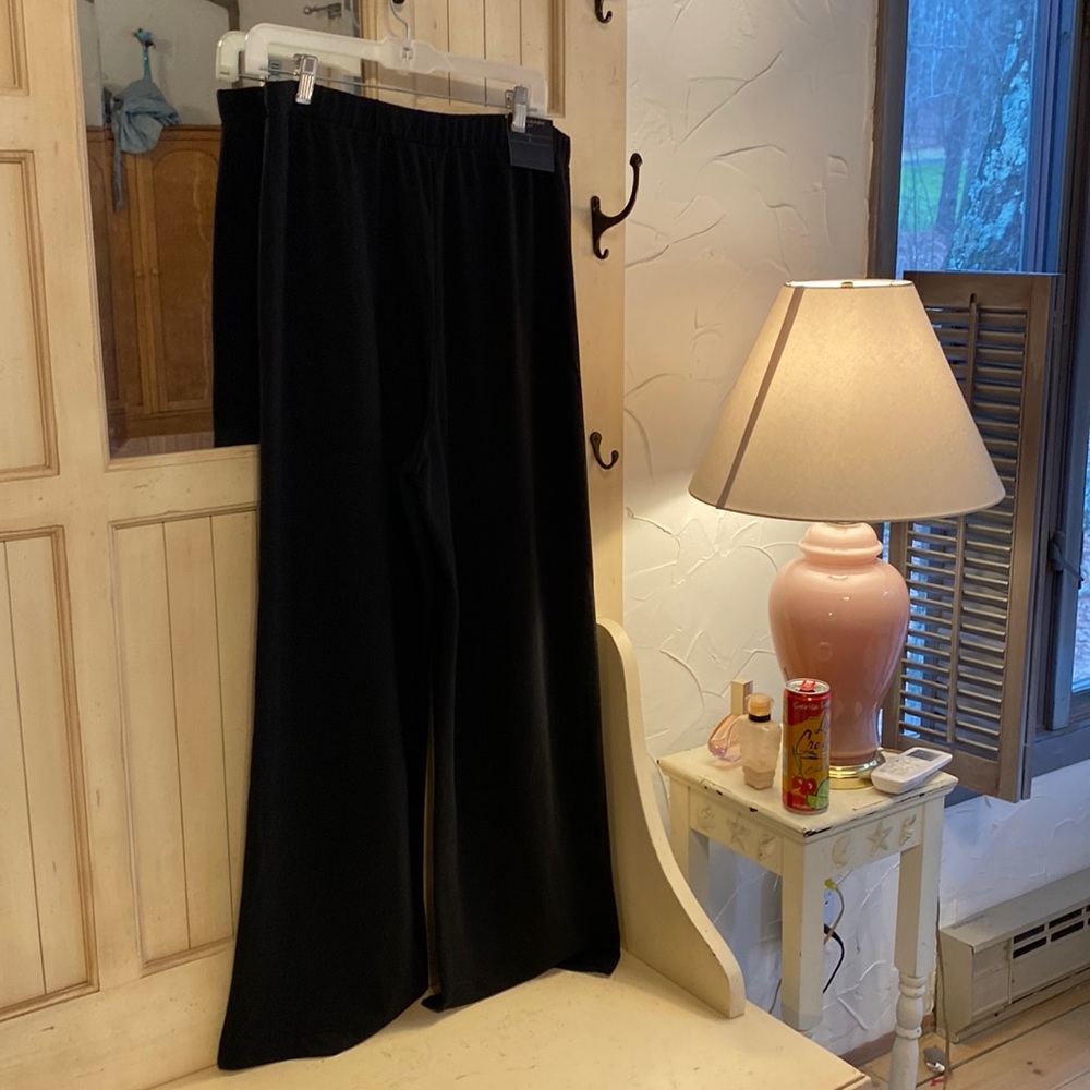 Gorgeous black Banana Republic cotton palazzo pants NWT